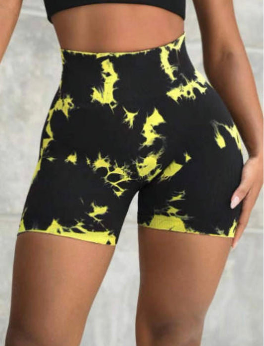 Neon yellow/biker shorts