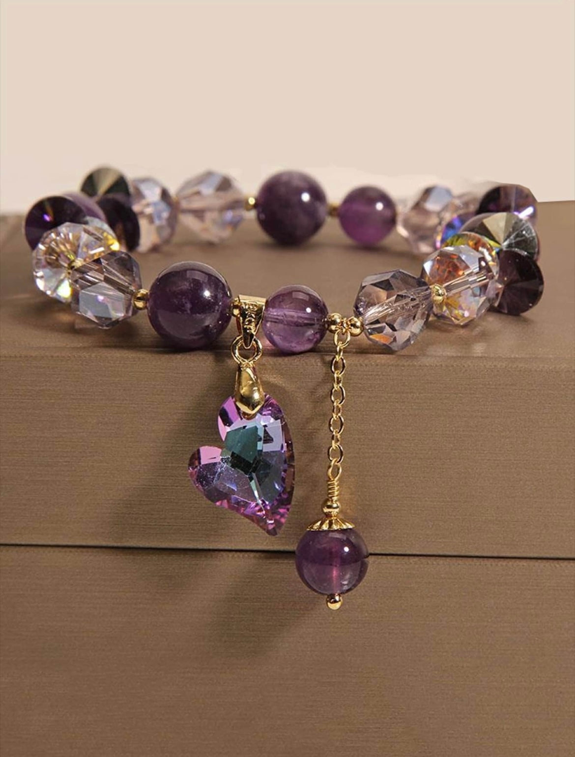 Heart crystal bracelet