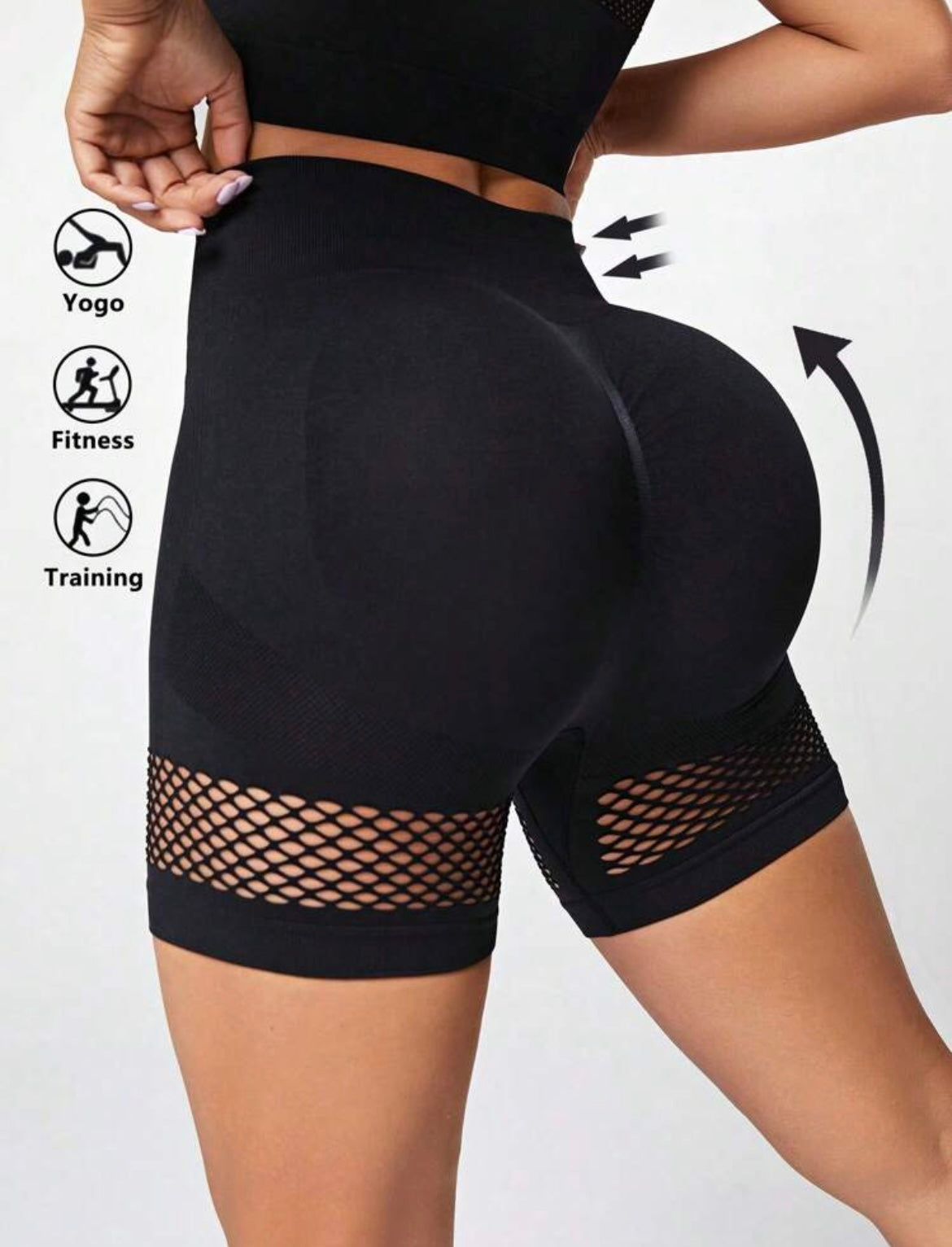 Black biker shorts